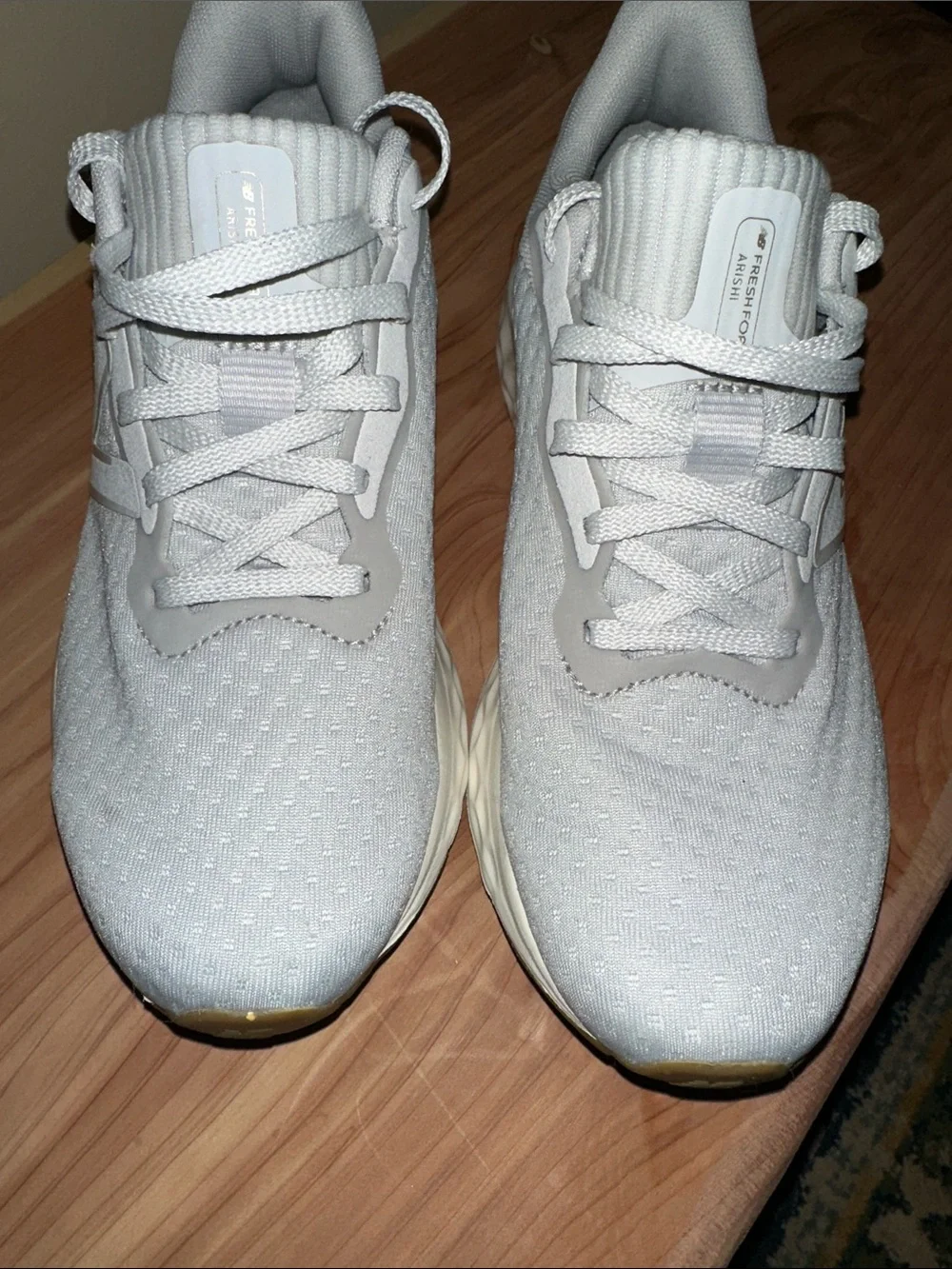 New Balance Women's Light Gray Athletic Running Shoes